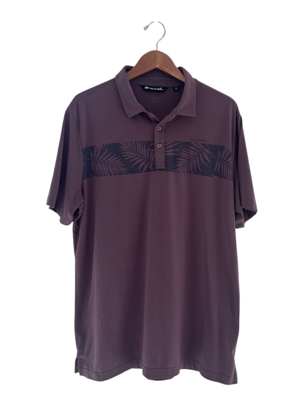 Travis Mathew Golf Polo Shirt Tropical Stripe